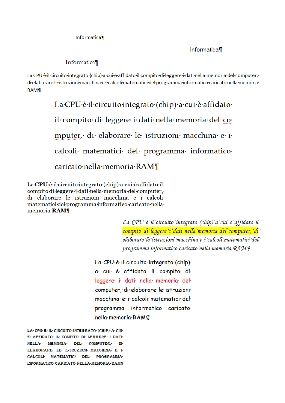 Anteprima Esercizio
